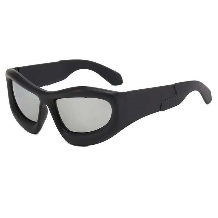 Damen Sportliche Sonnenbrille mit robustem, geometrischem Rahmendesign Karnz
