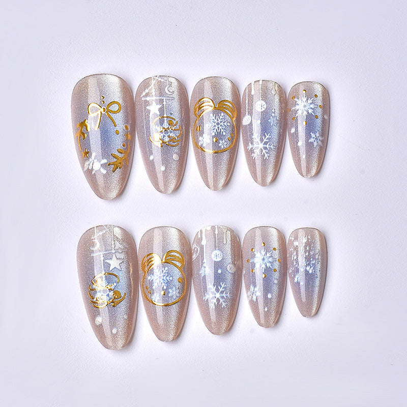 Urlaubs-themed Press-On Nagelkunst