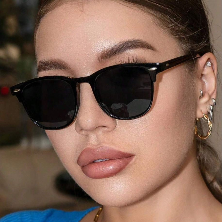 Damen trendige Transparente Sonnenbrille Karnz