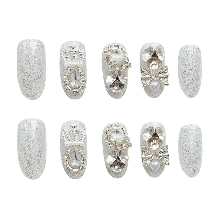 Dekorative Strass Press-On Nagelkunst 1790727058