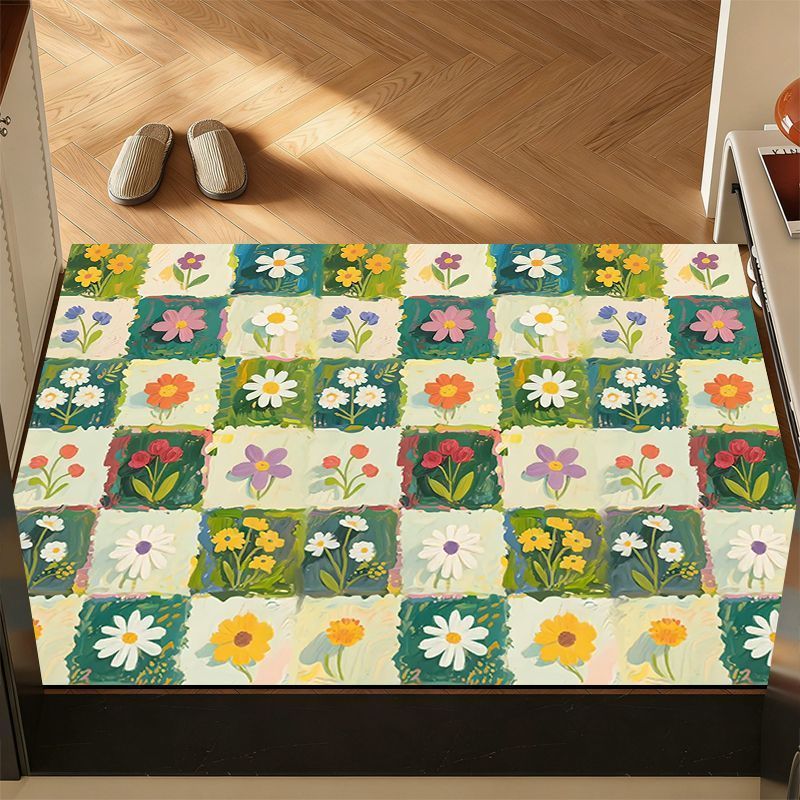 Dekorativer floraler Teppich