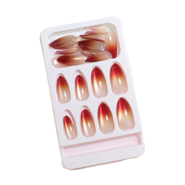 Elegantes Ombre Press-On Nagelset Karnz