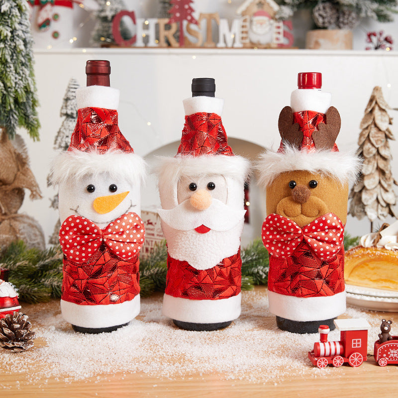 Dekorative Flaschenwärmer im Weihnachtsmann-Design Karnz