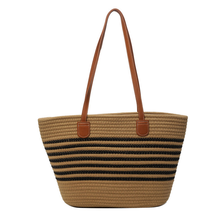 Stylische gestreifte Strandtasche Karnz