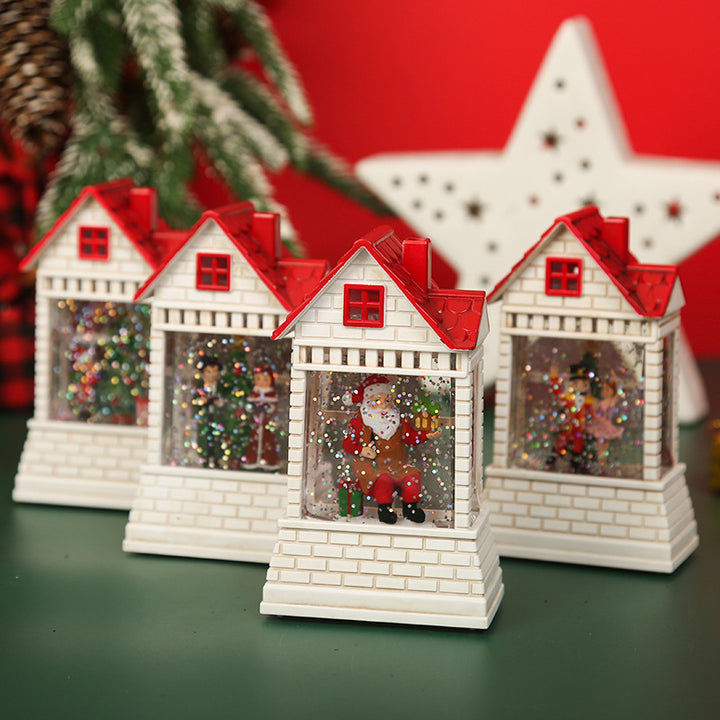 Beleuchtetes Weihnachtsdorf mit beweglichen Figuren Karnz