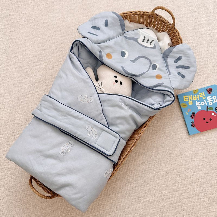 Hooded Pig Nap Quilt Decke für Babys und Kleinkinder