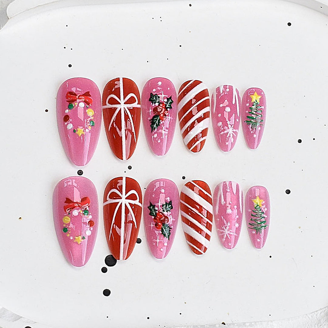 Hochwertiges Press-On-Nagelset Karnz