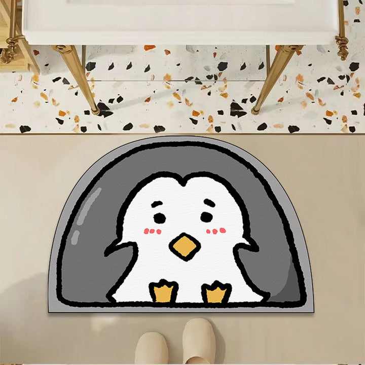 Niedliches Pinguin-Themen-Fußmatte