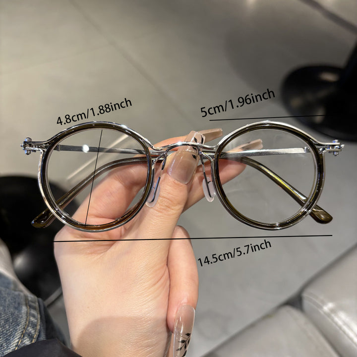 Modische Runde Rahmenbrille Karnz