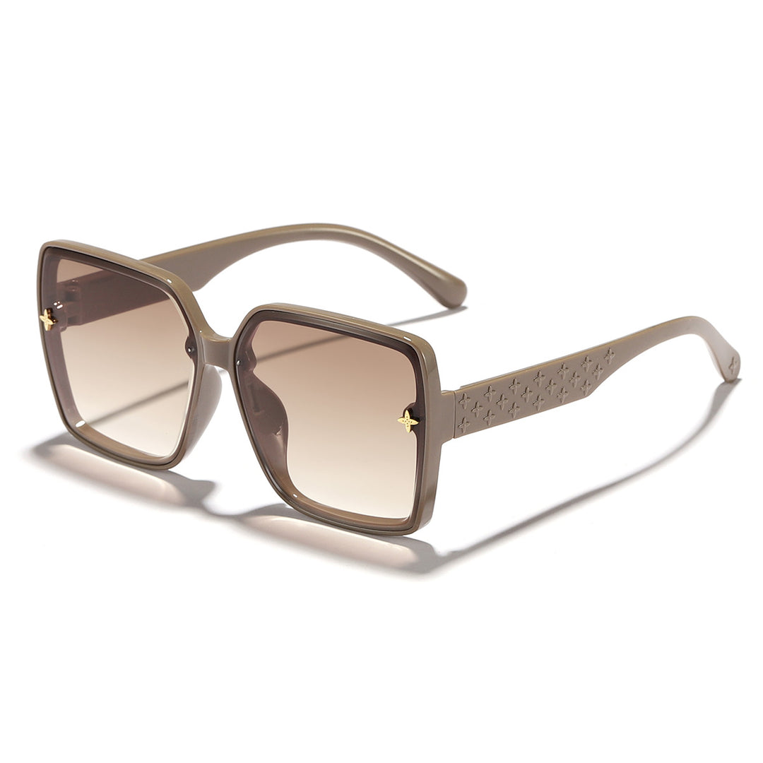 Damen oversized Sonnenbrille mit elegantem Rahmen und UV-Schutz Karnz