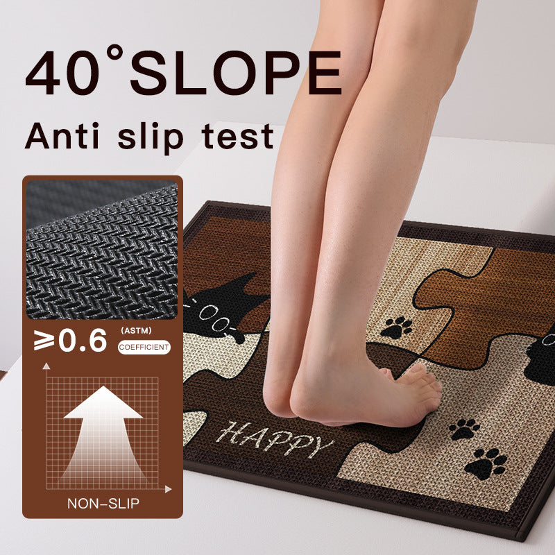 Dekorative Puzzle Katze Fußmatte