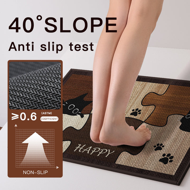 Dekorative Puzzle Katze Fußmatte