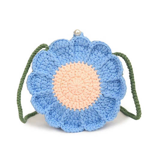 Blumen Häkel Umhängetasche
