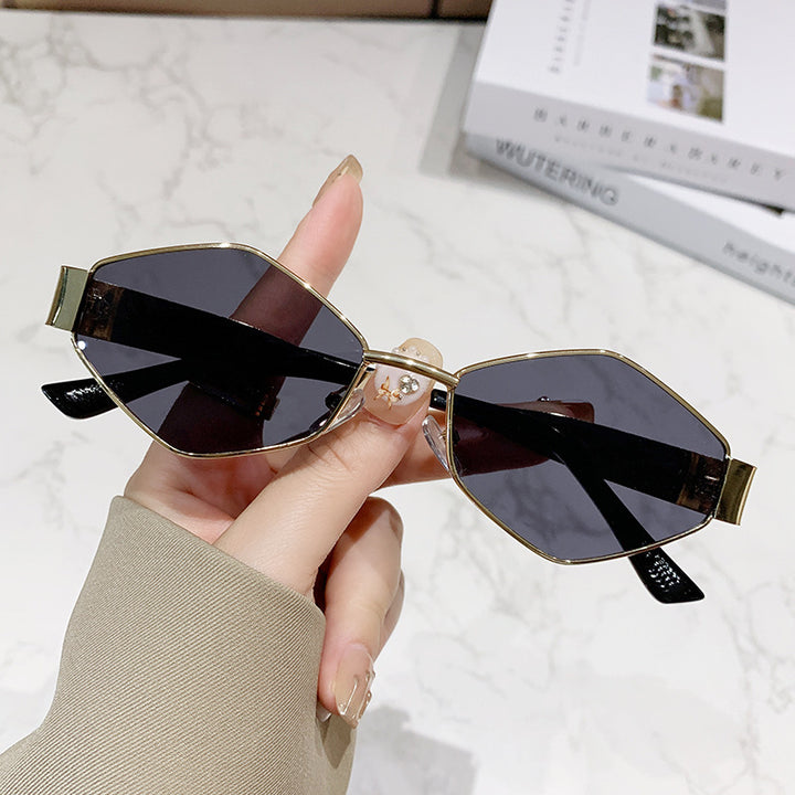 Damen geometrische Cat-Eye Sonnenbrille Karnz