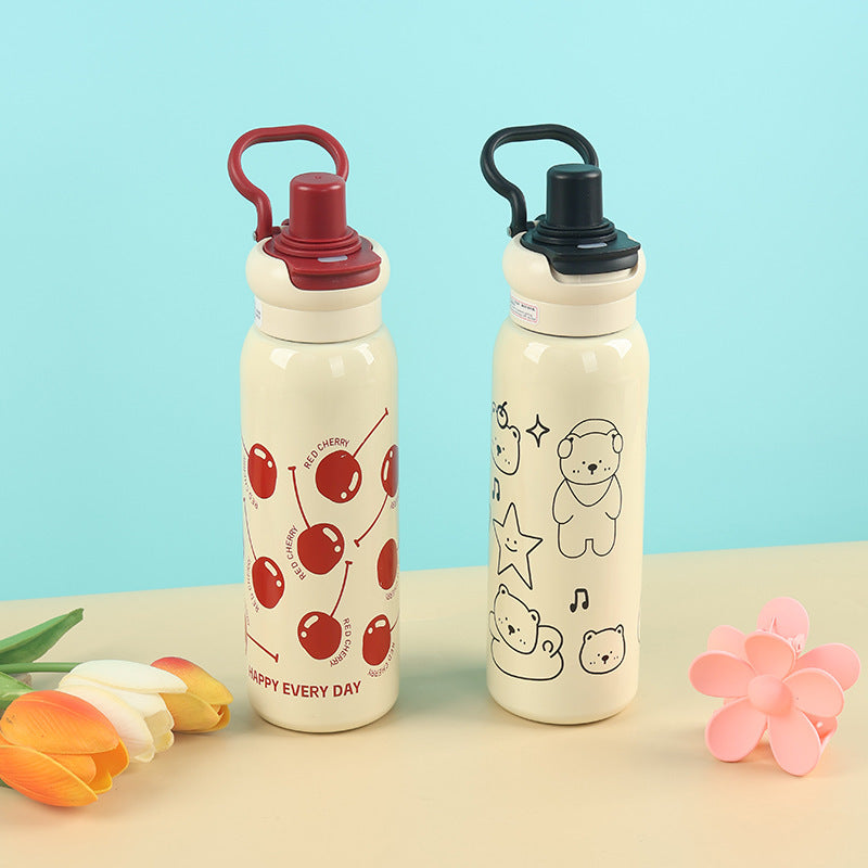 Damen Kinderfreundliche Edelstahl-Trinkflasche Karnz