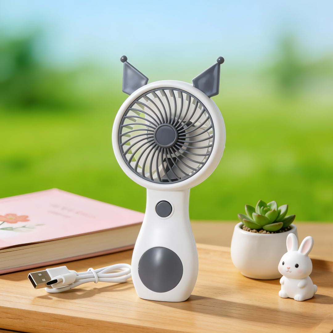 Damen Tragbarer Handventilator mit niedlichem Katzenmotiv Karnz