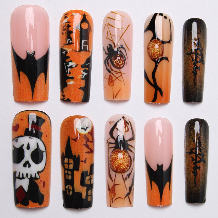 Kreatives Halloween Kunstnägel-Set Karnz