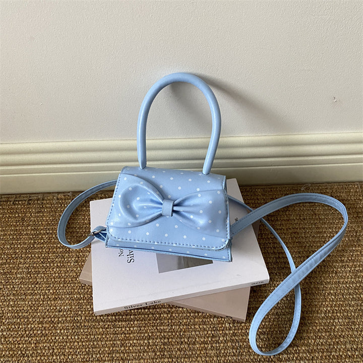 Polka Dot Strukturierte Handtasche
