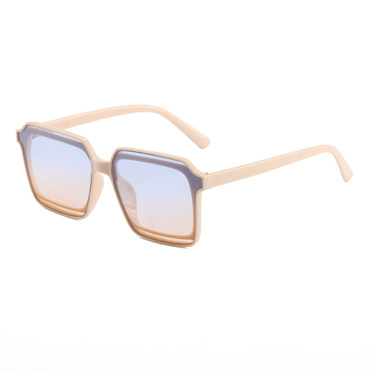 Damen moderne quadratische Sonnenbrille mit stilvollen Details Karnz