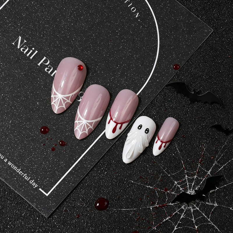 Kreatives Halloween-Themen Press-On Nail Set Karnz