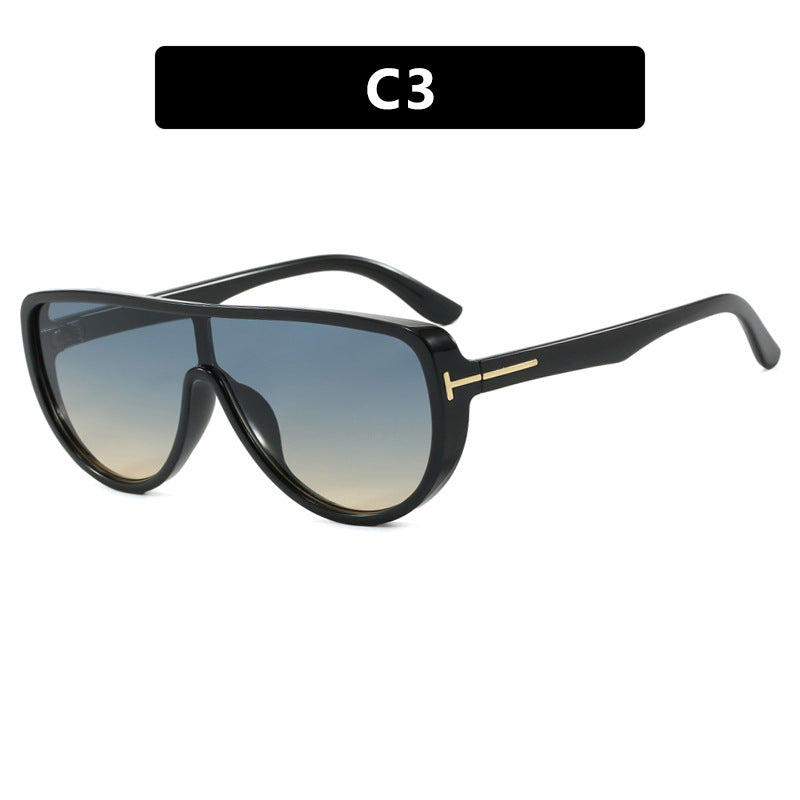 Damen elegante Oversized-Sonnenbrille mit markantem Design und UV-Schutz Karnz