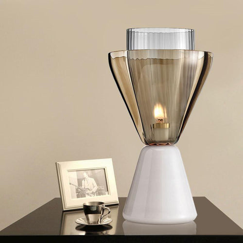 Elegante Künstlerische Glastischlampe