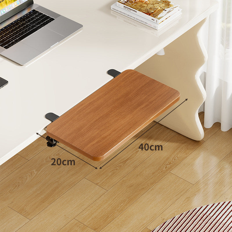 Unter-Desk Bambus Ausziehbare Arbeitsfläche Clamp-Montierte Tastatur- & Mausplattform