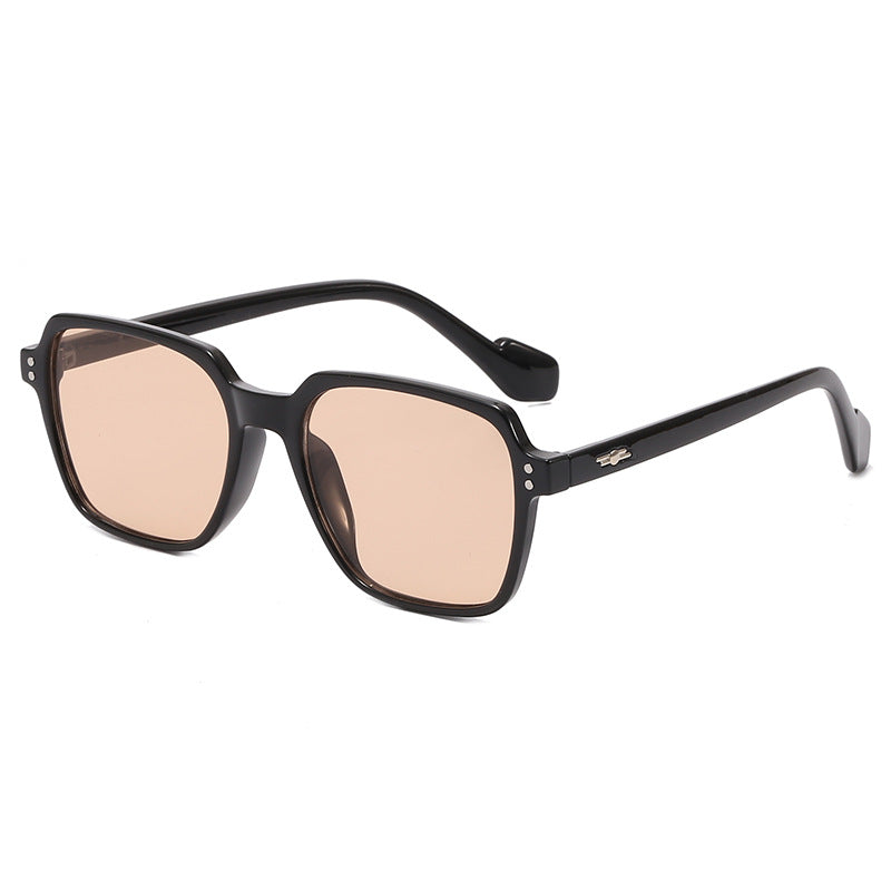 Damen quadratische Brille mit transparentem Rahmen und stylischem Design Karnz