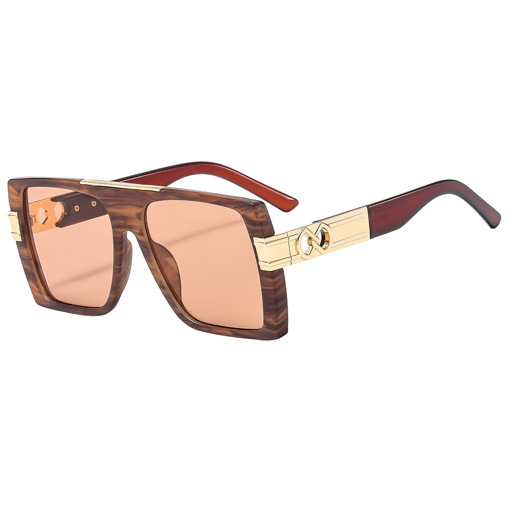 Damen oversized Sonnenbrille mit extravaganten Glitzerakzenten Karnz