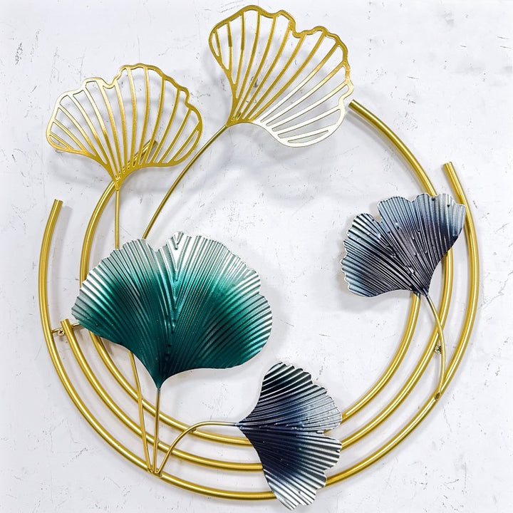 Elegante Botanische Metall Wandkunst Karnz
