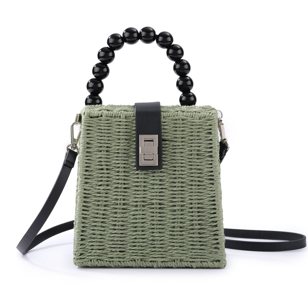 Damen Designer Korbtasche mit einzigartigem Griff Karnz