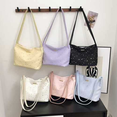 WoStylish Star-beschmückte Hobo-Tasche Karnz