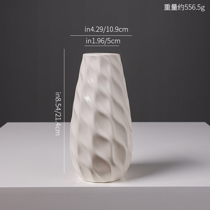 Texturiertes Keramikwaren Blumenvase