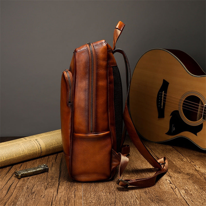 Eleganter und Funktionaler Rucksack Aus Hochwertigem Leder Karnz