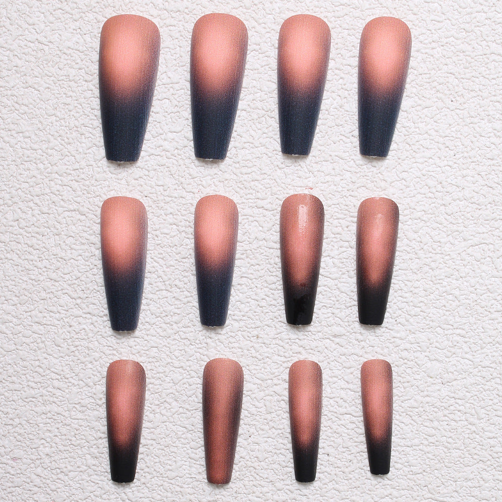 Matte Ombre Stiletto Press-On Nägel Karnz