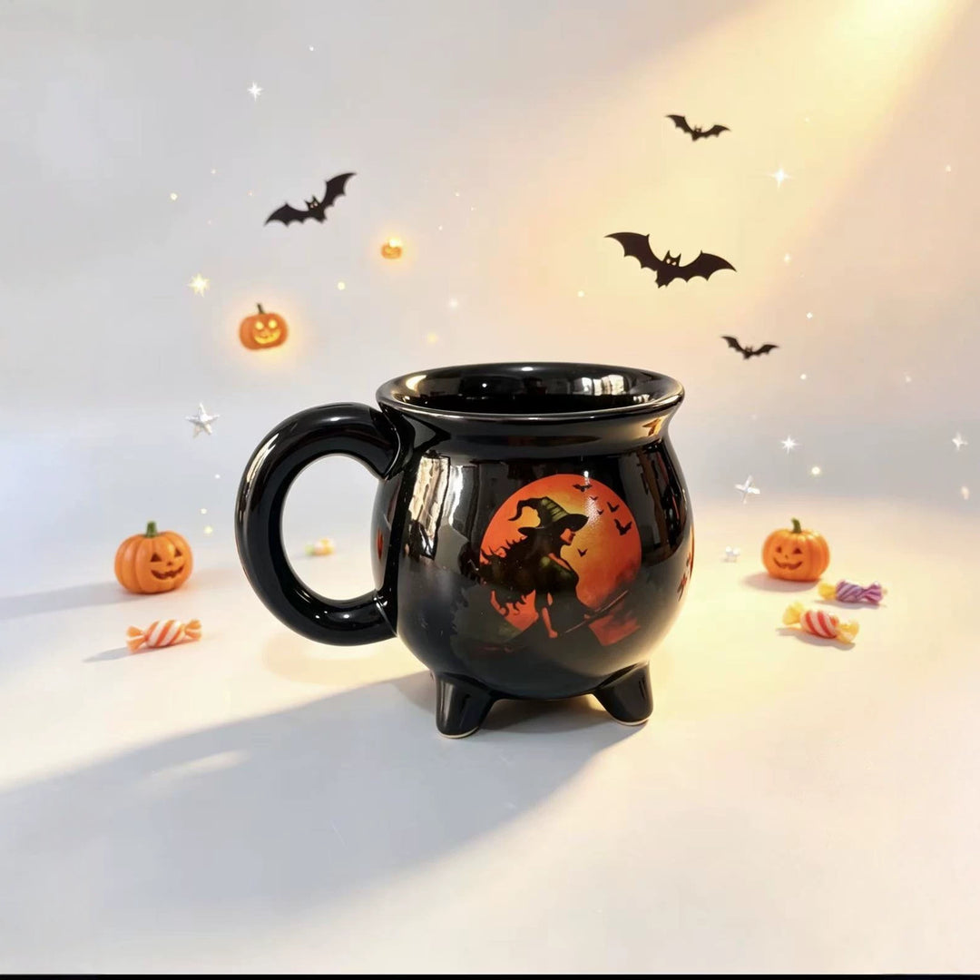 Keramik-Kesselbecher mit Sternen- und Planetendekor