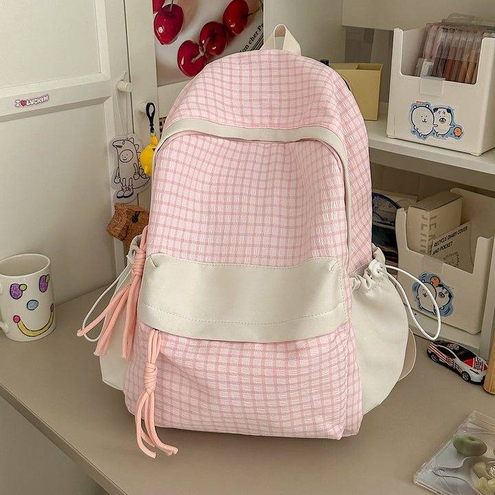 Texturierten Freizeit-Rucksack mit Charm Karnz