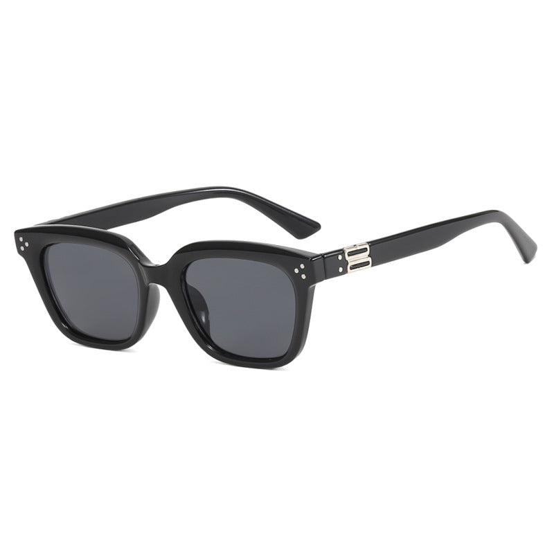 Damen modische quadratische Sonnenbrille mit stylishem Rahmen und braunen Gläsern Karnz