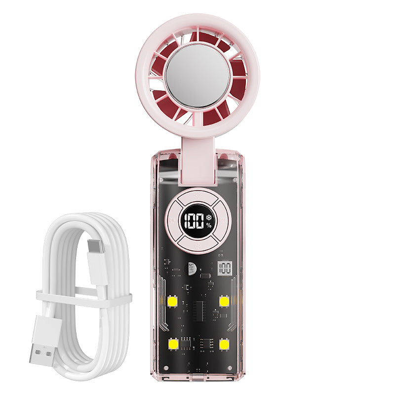 Damen tragbarer Handventilator mit integrierter Powerbank Karnz