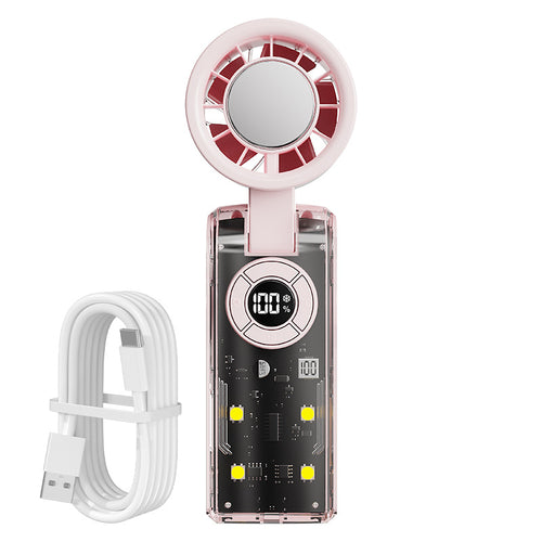 Damen tragbarer Handventilator mit integrierter Powerbank Karnz