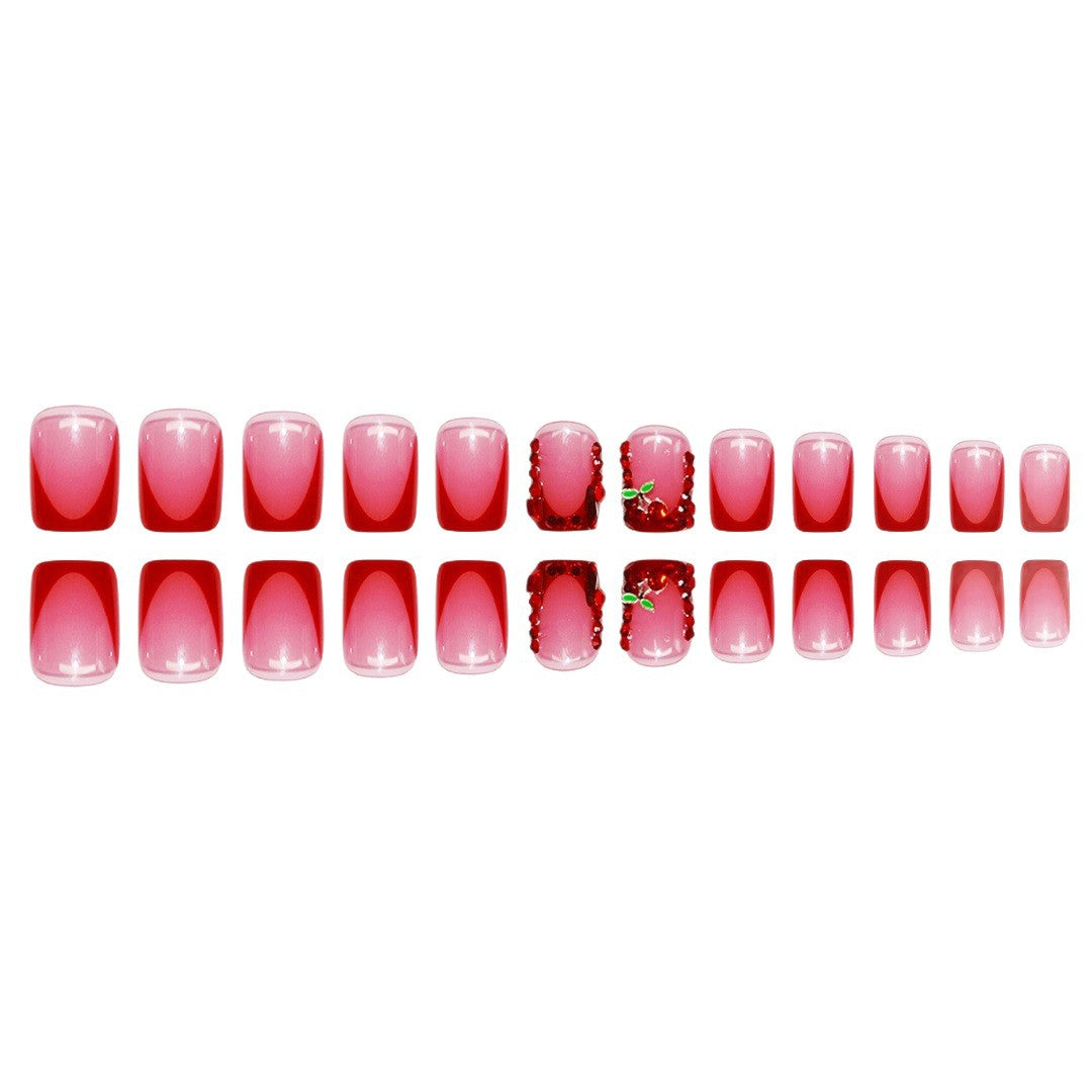 Elegante Theatralische Press-On Nagel Set Karnz
