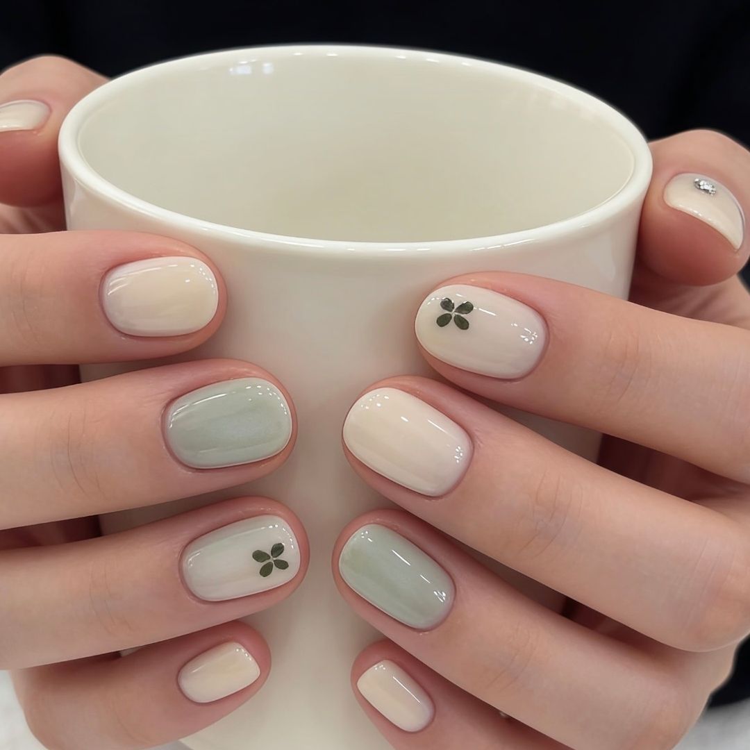 Künstlerisches katzenmotiviertes Press-On-Nagelkunstset Karnz