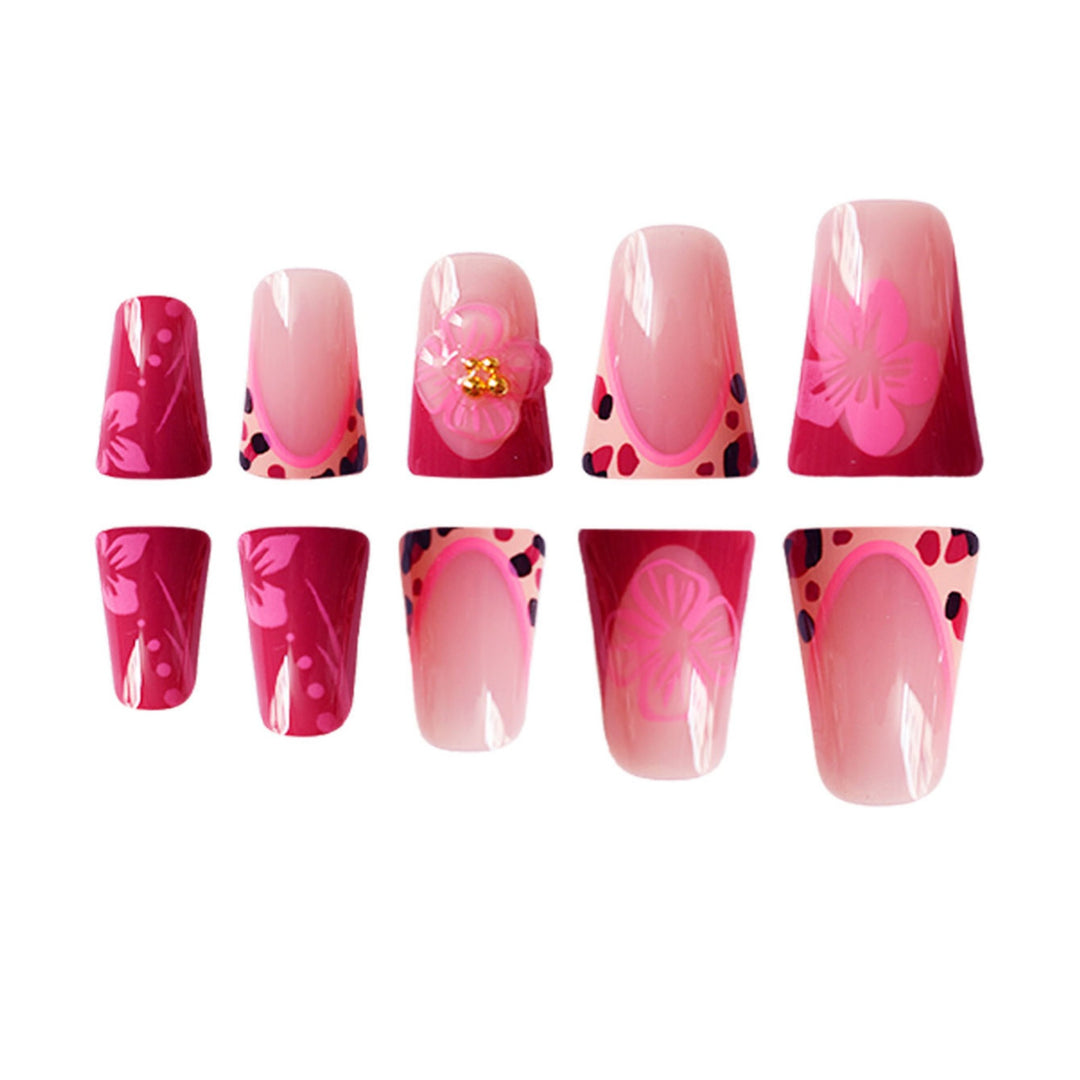 Floral Cat-Ear Design Press-On Nails Karnz