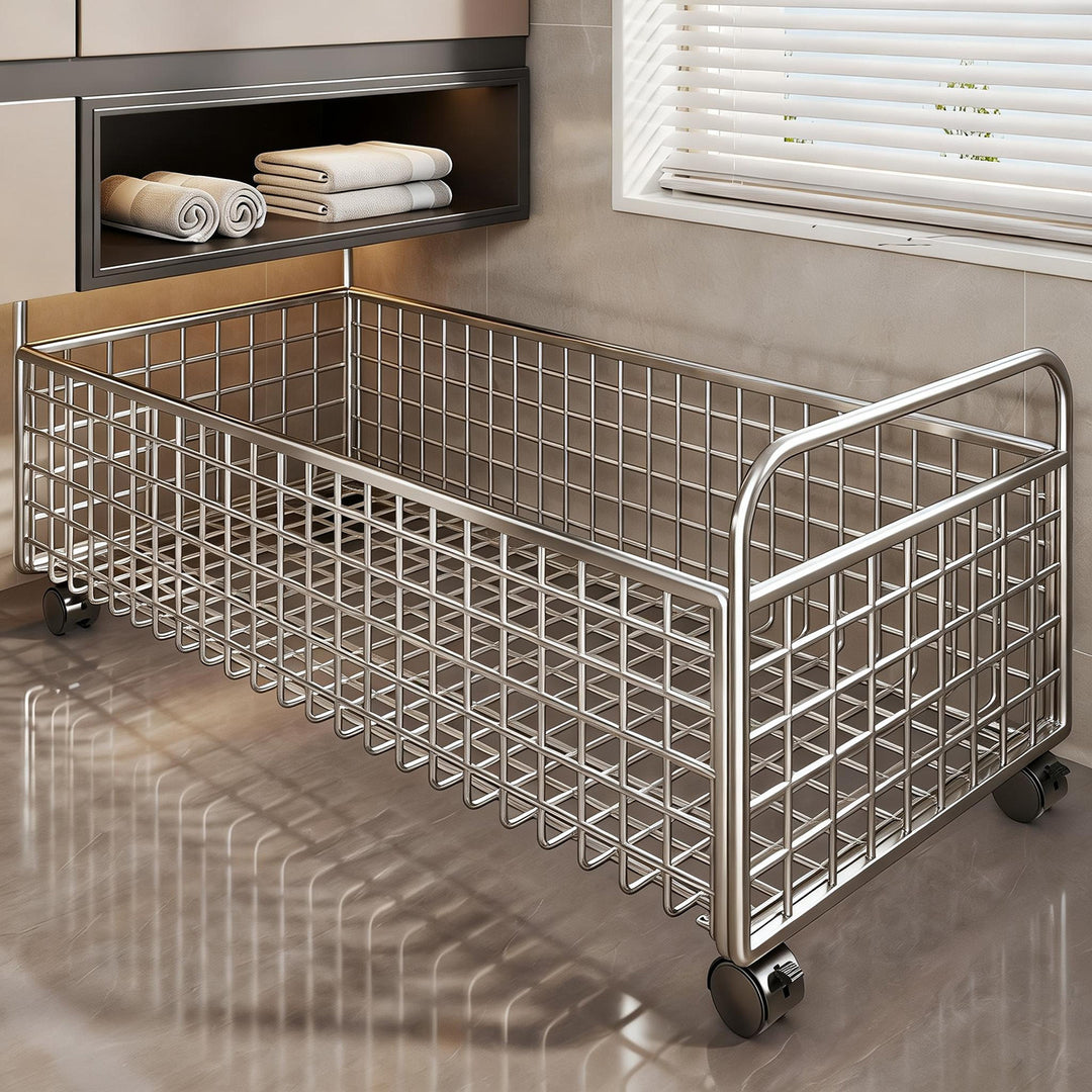 Metallgitter Aufbewahrungskorb mit Traggriffen für Regale und Schrankorganisation