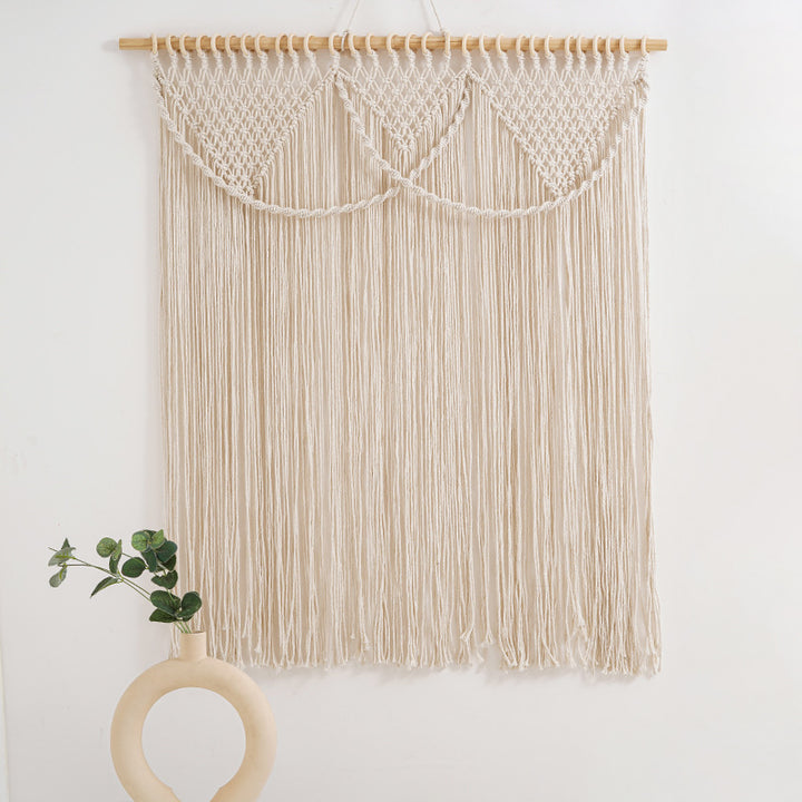 Macrame Fransen Wandbehang Wandteppich Karnz