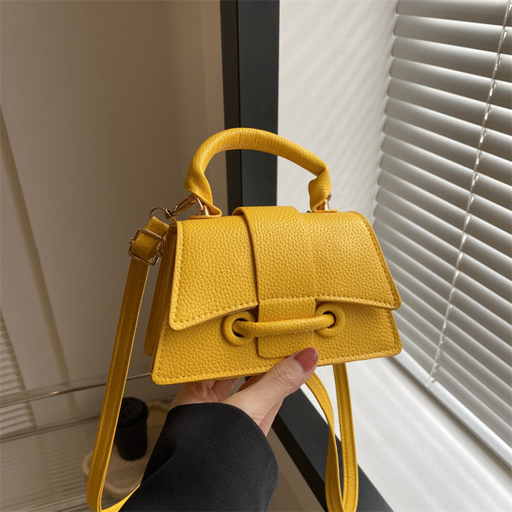 WoLuxurious Texturierte Leder Schultertasche Karnz