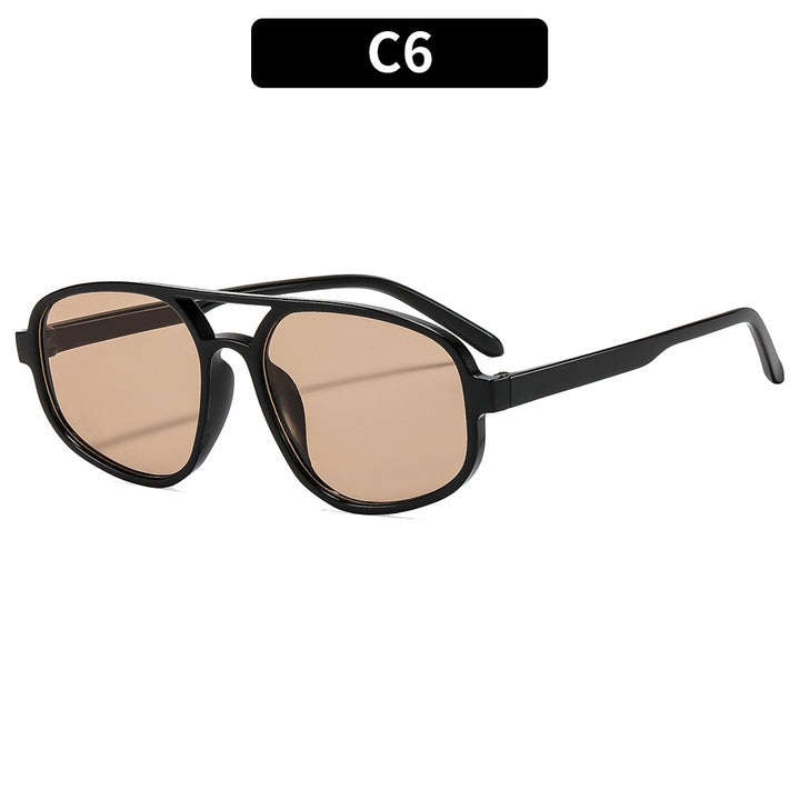 Moderne geometrische übergroße Sonnenbrille