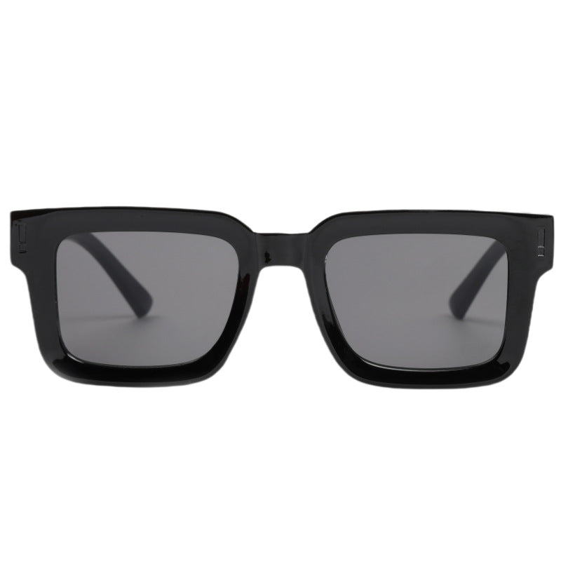 Damen Modische quadratische Sonnenbrille mit soften Linien Karnz