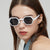 Damen hexagonale Sonnenbrille im modernen Design mit schützenden Gläsern Karnz