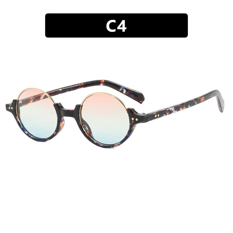 Damen runde Sonnenbrille mit elegantem Kunststoffrahmen Karnz